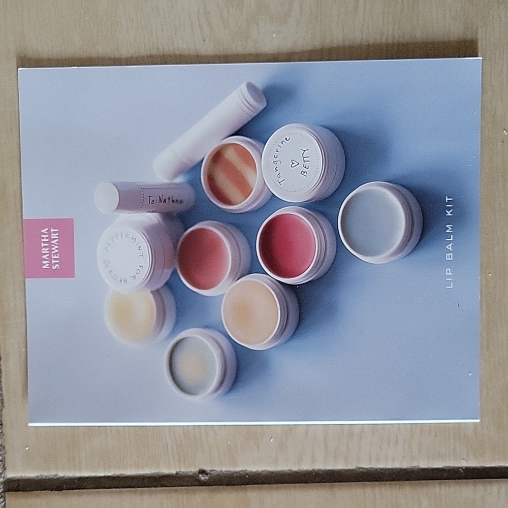 Brand New Martha Stewart Lip Balm Kit